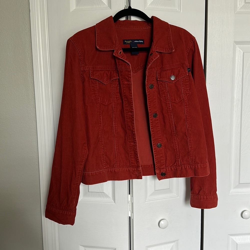 Women's Red Denim Jacket